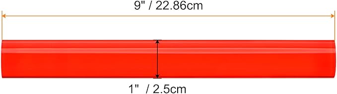 HARFINGTON Acrylic Clay Roller 9 Inch x 1 Inch Solid Non-Stick Plastic Round Tube Roller Polymer Clay Rod Fondant Rolling Pin for Shaping, Sculpting, Modeling DIY Crafts, Red