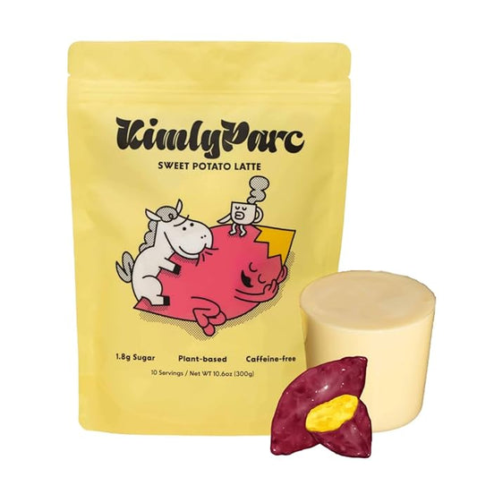 KimlyParc Real Sweet Potato Latte with Vegan Creamer – Caffeine-Free, Lactose & Gluten Free, Cozy Viral Korean-Inspired Drink