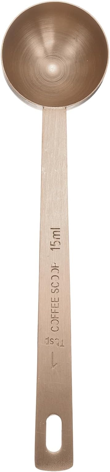 HARFINGTON Coffee Scoop Spoon 1tbsp (3tsp, 15ml) 304 Stainless Steel Long Handle Teaspoon/Tablespoon Measuring Spoons Scoops for Tea Sugar Kitchen, Rose Gold