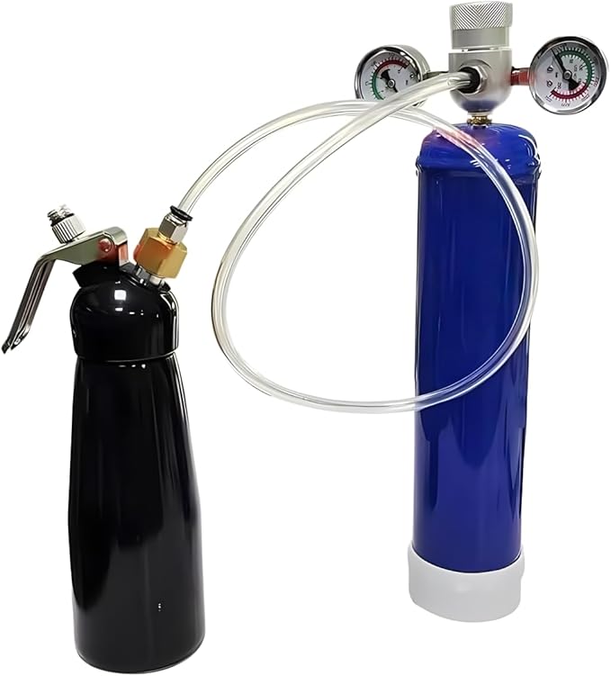 Pressure Regulator for Whipped Cream Charger Suitable For Standard Whipping Cream Dispenser,Compatible with 0.95l Blue Tank