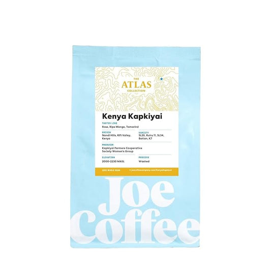 Kenya Kapkiyai - Roasted by Joe Coffee Company - Whole Bean Coffee - 5 Pound Bag