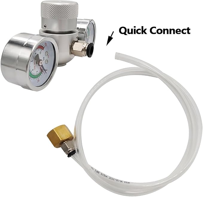 Pressure Regulator for Whipped Cream Charger Suitable For Standard Whipping Cream Dispenser,Compatible with 0.95l Blue Tank