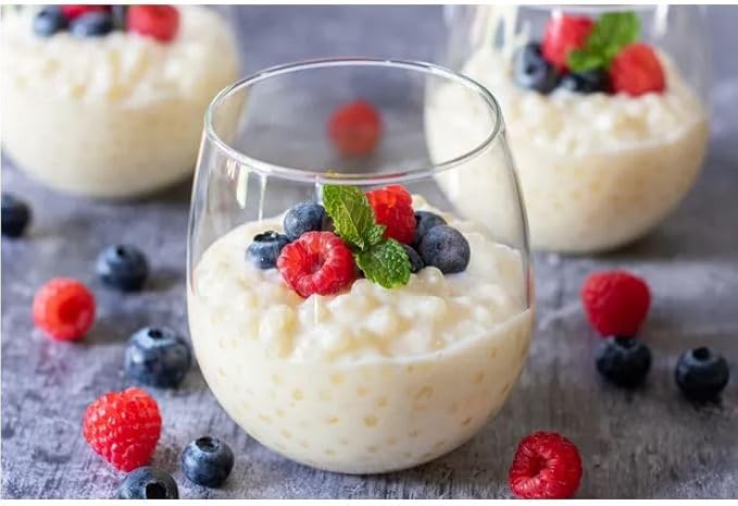 Small Tapioca Boba Pearls (Sago Balls) from Cassava - Create Chewy Perfection in Taiwanese Bubble Boba Milk Tea, Tapioca Pudding, Desserts, and More - Translucent & Flavor-Absorbent - Ideal for Soup or Sauce Thickening - Gluten-Free, Vegan-Friendly & I...