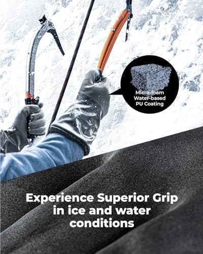 toolant Waterproof Winter Gloves with Grip, Balaena Freezer Gloves for Light Duty Work & Outdoor Adventure, Hiking, Farming, Washing, Ice Fishing, X-Large