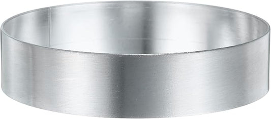 HARFINGTON Round Cake Ring 3.15 x 1 Inch Seamless Stainless Steel Pastry Mousse Dessert Ring Mirror Coating for Baking Cooking English Muffins Crumpet Making Tool