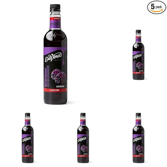 DaVinci Gourmet Boysenberry Syrup, 25.4 Fluid Ounce (Pack of 5)