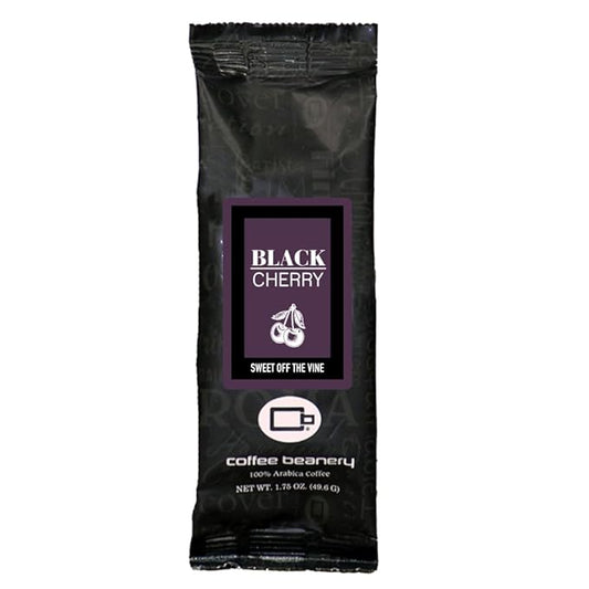 Coffee Beanery Black Cherry Flavored Coffee, 1-1.75oz Try Me Size Coffee Sampler, Light-Medium Roast