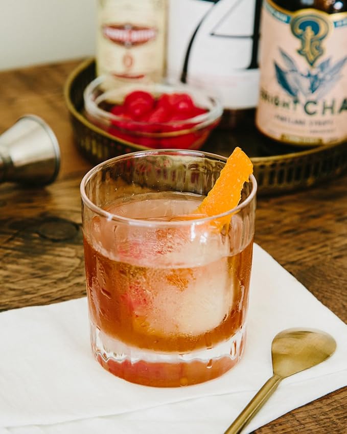 Portland Syrups Bright Chai Syrup - Coffee, Cocktails, Mocktails & Sodas - Premium Concentrate - Orange Pekoe, Ginger, Cinnamon, Cloves & Cardamom - Organic Cane Sugar - 12 oz, 12 Servings (Pack of 1)