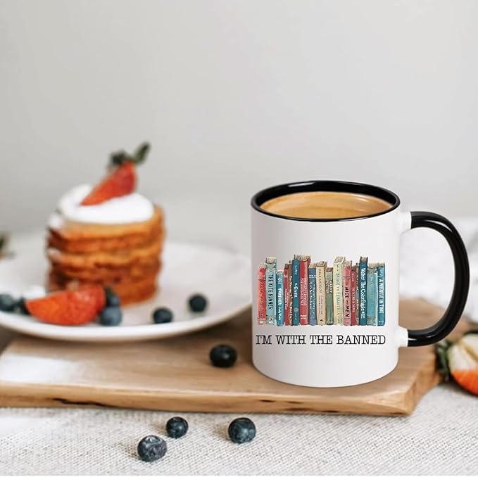Gifts For Book Lovers, Book Lovers Gifts For Women, Book Themed Gifts for Teacher, Librarian Mug for Women, Christmas Gifts for Book Lovers Bookworm, Book Accessories, 11oz Coffee Mug