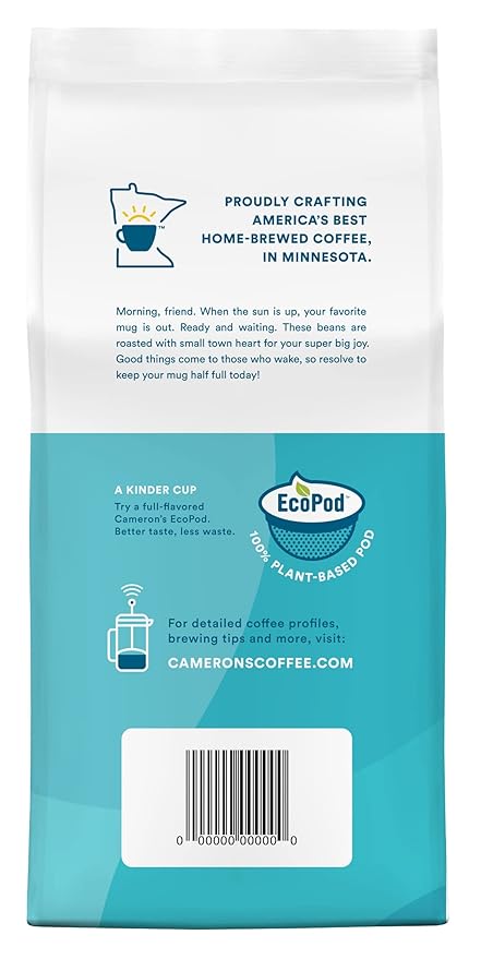 Cameron's Coffee Roasted Ground Coffee Bag, Breakfast Blend, 12 Ounce