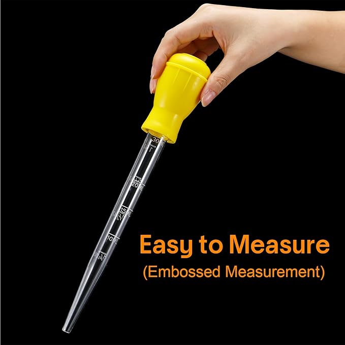 Boao 14 Pcs Heat-resistant Turkey Baster Cooking Set Includes 8 Pcs 11 Inch Turkey Baster, 2 Silicone Basting Brush, 4 Cleaning Brush for Thanksgiving Cooking, BBQ Grill, Baking Meat(Bright Color)