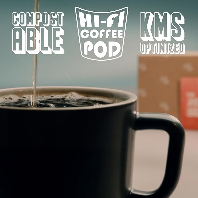 BestCUP Compostable Coffee Pods for Keurig: 8CT Extra Strong Dark Roast Coffee K Cups - Bold Rich With Notes of Chocolate | Compatible With 1.0 Brewers | Plastic-Free | Single-Serve | 16g Arabica