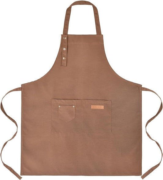 Tosewever Art Aprons for Women Painting Pottery Baking, Mens Buckle Straps Kitchen Apron with Pockets for Chef Cooking
