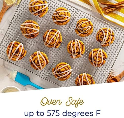 Ultra Cuisine Heavy Duty 100% Stainless Steel Cooling Rack for Cooking and Baking - Baking Rack & Wire Cooling Rack - Fits Quarter and Jelly Roll Sheet Pans - 8.5''x 12'' & 10''x 14.75''