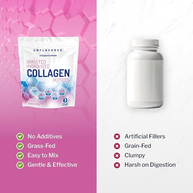 Opportuniteas Collagen Creamer for Coffee, Keto Colágeno Peptides Powder Creamer, Low Carb Keto & Paleo Diet Friendly, Grass Fed, Gluten Free & Non-GMO, Unflavored, 6 oz
