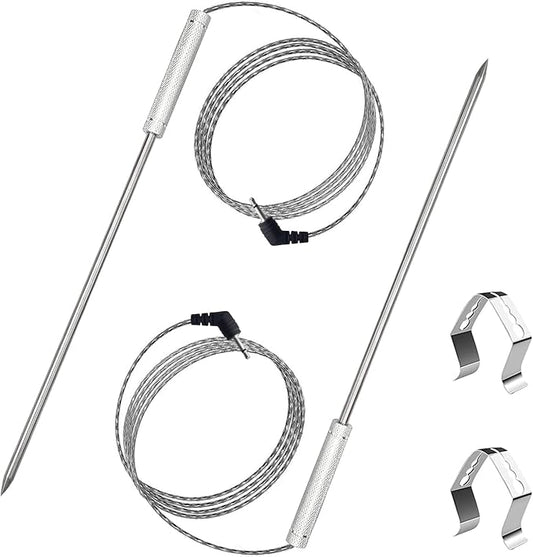 Upgraded Meat Probe Replacement for Thermopro Thermometers TP04, TP06, TP06S, TP07, TP-07S, TP08, TP-08S, TP09, TP09B, TP-10, TP16, TP17, TP20, TP20S, TP25, TP27, TP28, TP829, TP930, 2.5mm