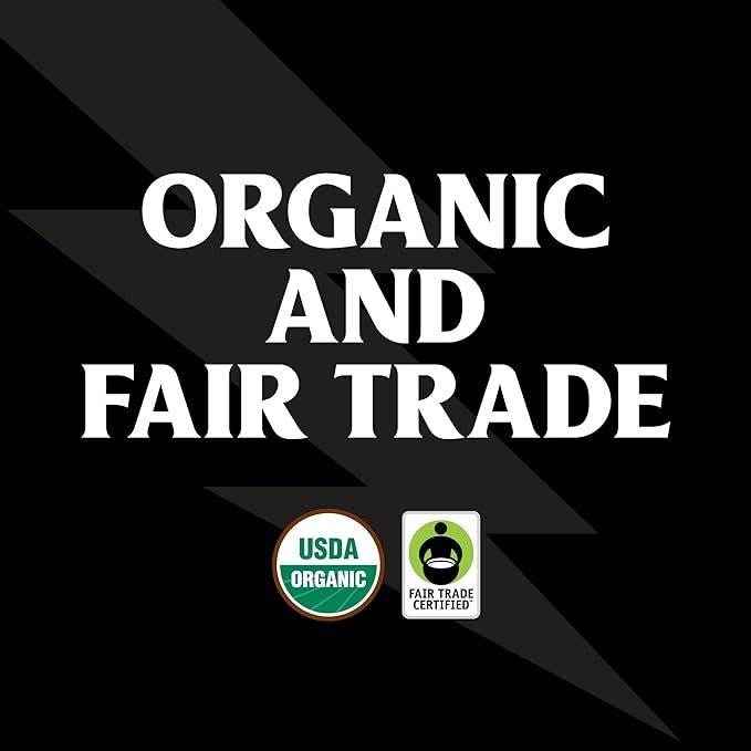 Death Wish Coffee, Organic and Fair Trade Espresso Roast Ground Coffee, 14 ounce (Pack of 1)