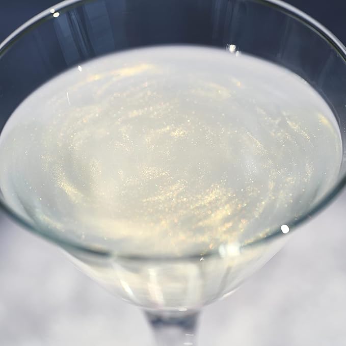 Gold Iridescent BREW GLITTER Edible Glitter For Drinks, Cocktails, Beer, Garnish Glitter & Beverages | 100% Edible & Food Grade | Vegan, Gluten, Nut Free (50g, Gold Iridescent)