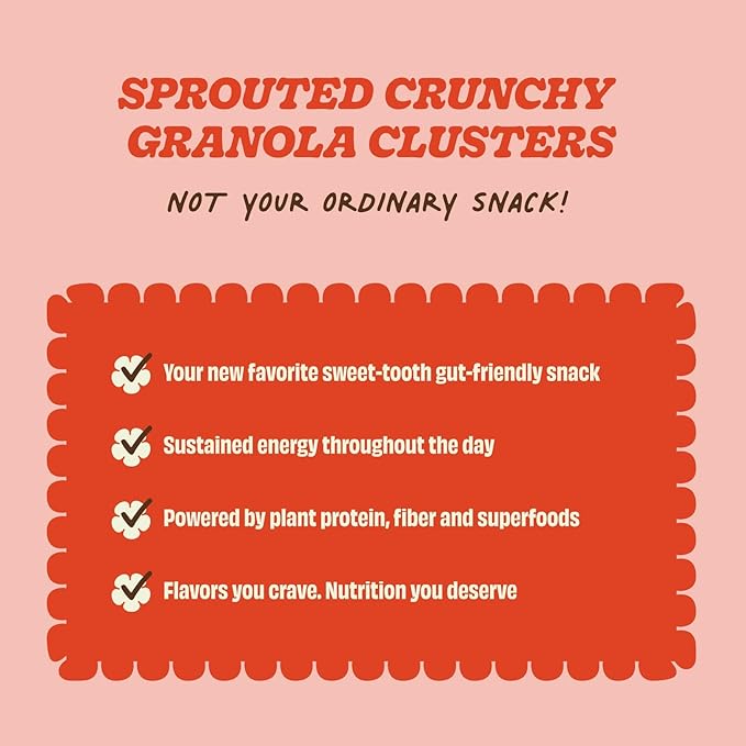 Clusterbucks Superfood Clusters – Grain-Free, Keto-Friendly Granola with Regeneratively Grown Sprouted Buckwheat– Gluten-Free, Low-Carb, Organic Healthy Snack (3-Pack, Chocolate Sea Salt)