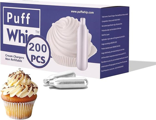 N2O Cream Chargers, whipped cream charger 8g Whip Cream Charger Cylinder Food Grade Original Flavor With Long Shelf Life, Leak Proof Steel,
