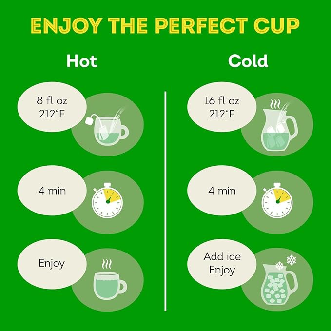 Lipton Honey Ginger Green Tea Bags, Flavored, Unsweetened Teabags for Hot Tea or Iced Tea with Caffeine and Flavonoids, 120 Total Tea Bags (20ct - Pack of 6)