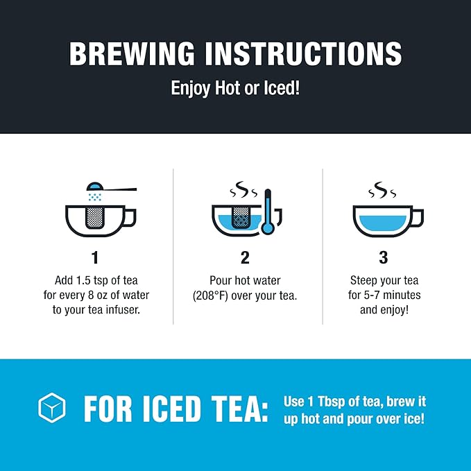 Tiesta Tea - Nutty Almond Cream, Premium Loose Leaf, Cinnamon Almond Herbal Tea Blend, Non-Caffeinated, Make Hot or Iced & Brews Up to 200 Cups, 16 Ounce Resealable Bulk Pouch