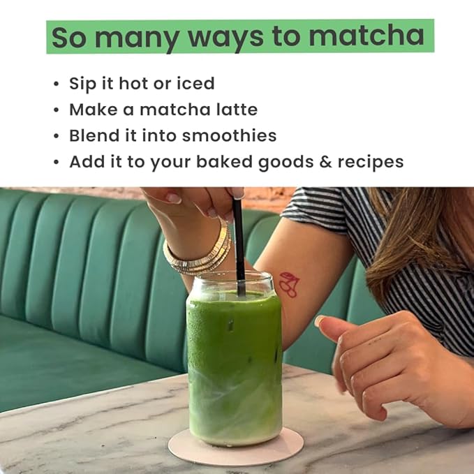 Matcha Green Tea Powder - 1.75 Ounces (50g) of Ceremonial Grade Japanese Matcha for Baking, Lattes and Smoothies - Regular
