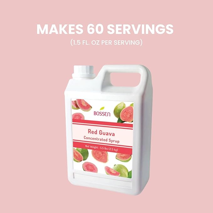 Bossen Concentrated Syrup_5.5 lb (Red Guava)