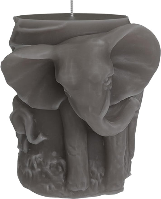 Elephant Cylinder Animal Resin Casting Silicone Mold for Home Decor & Candle Making Wave Spiral Mold
