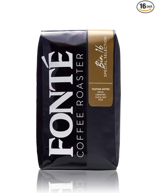Fonte Coffee Roaster - Drip - Medium-Dark Fresh Roast - Roasted in Seattle - Single Origin - Citrus, Cabernet, Nutty, Cherry - 12 oz - Bin 16