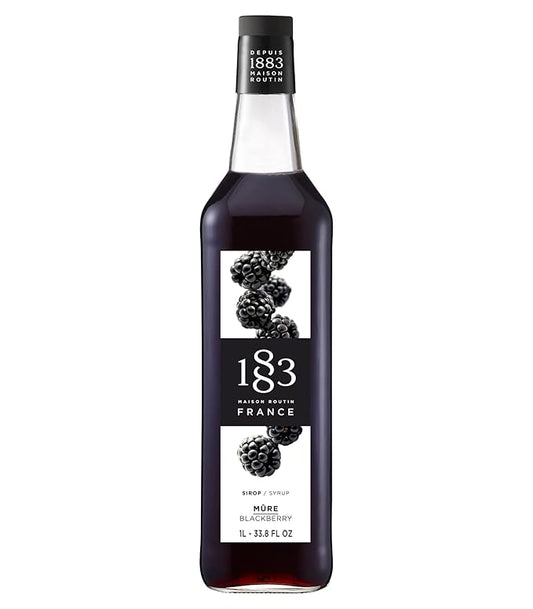 1883 Blackberry Syrup for Drinks, Made in France, 1 Liter Glass Bottle