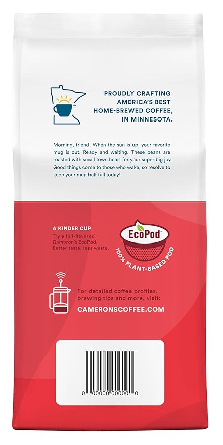 Cameron's Coffee Roasted Ground Coffee Bag, Flavored, Hazelnut, 12 Ounce