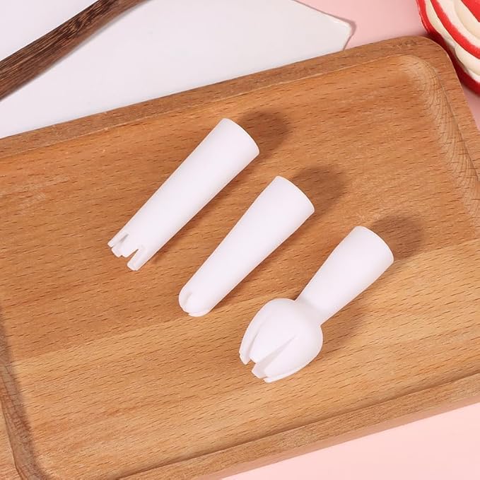 3Pcs White Set Whip Cream Dispenser Head Whipped Nozzle Mounting Mouth Base Tips Dinning Bar Whip Special Head Cream Chargers and Whippers