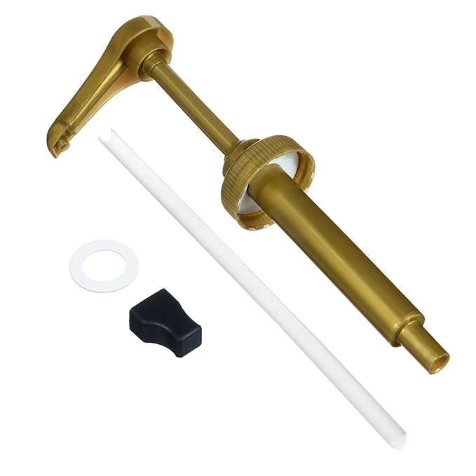 Gallon Syrup Pump (Pack of 2). Leak Proof, 10ml (2 Teaspoons) per Stroke. FDA Compliant. BPA Free. Product of Bayside Traders®.