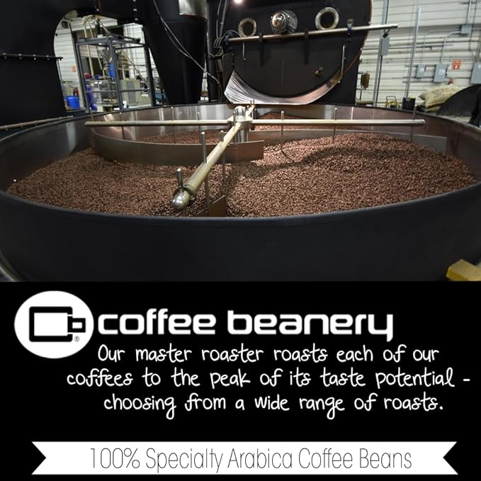 Coffee Beanery Black Cherry Flavored Coffee, 1-1.75oz Try Me Size Coffee Sampler, Light-Medium Roast