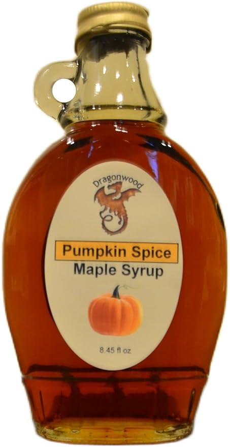 Dragonwood Flavored Maple Syrup (8 Fluid Ounces, Pumpkin Spice)