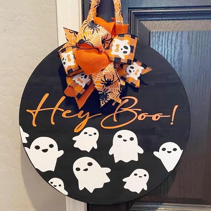 Halloween Stencils for Painting on Wood 12” Large Halloween Stencil Hey Boo Trick or Treat Hocus Pocus Templates for Door Hanger Porch Sign Shirt Painting