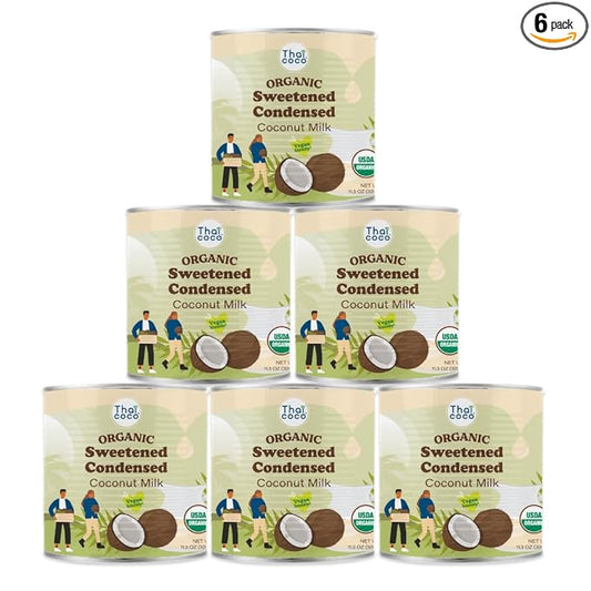 Thai Coco - Organic Sweetened Condensed Coconut Milk Dairy Free - 11.3 oz. 6 Pk