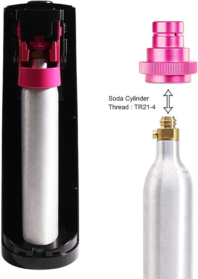CO2 Quick Adapter Upgrade for Terra Soda Maker,Soda Maker Valve Refill Accessories for Blue CO2 Cylinder with TR21-4 Male Thread