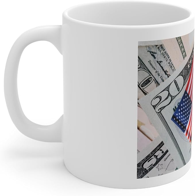 11 OZ Novelty Coffee Mugs - Christmas Gift (American Flag Theme)