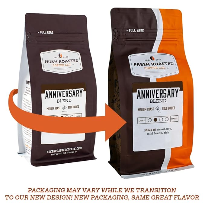 Fresh Roasted Coffee,100% Colombian, 12 oz, Medium Roast, Kosher, Ground