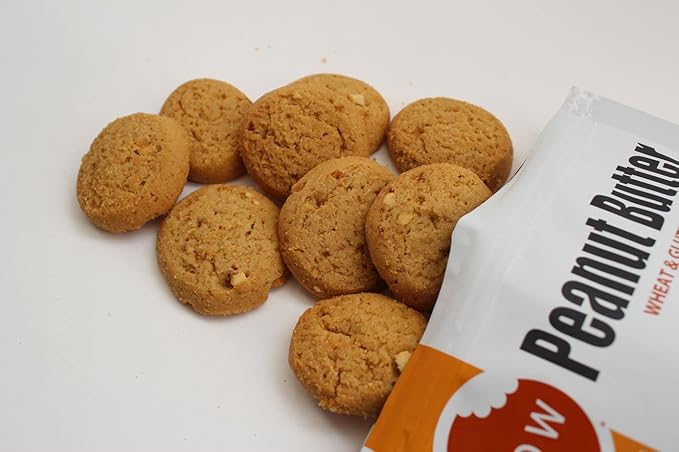 WOW Baking Company Gluten-Free Cookies, Peanut Butter, 8 Ounce (Pack of 6)