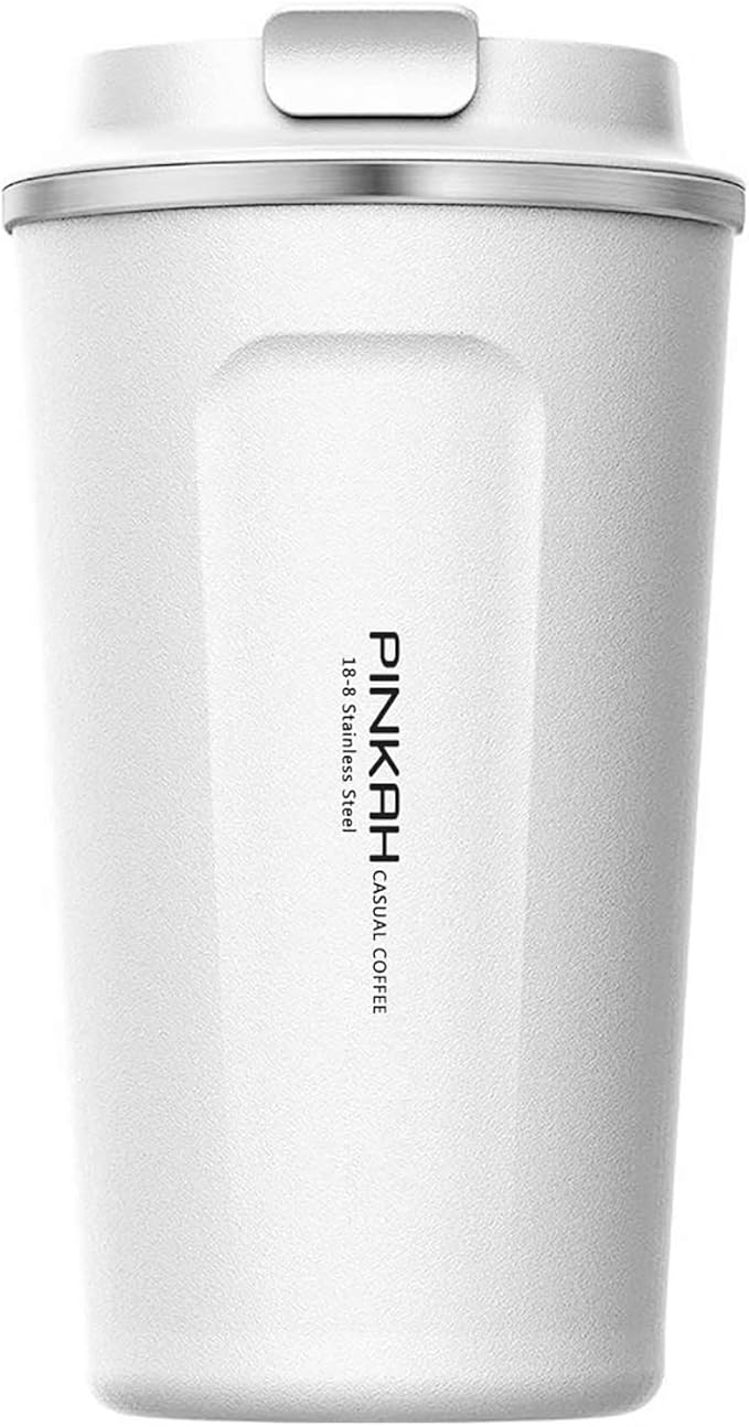 12OZ Travel Coffee Mug, Double Walled Stainless Steel Insulated Vacuum Coffee Tumbler, Thermal Cup with Lid, for Hot and Cold Drinks