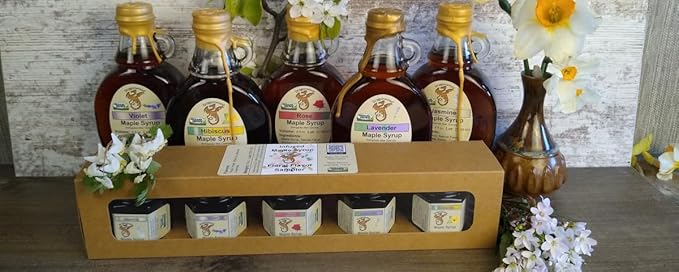 Dragonwood Flavored Maple Syrup (8 Fluid Ounces, Lavender)
