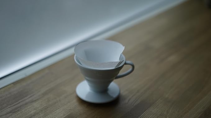 Hario V60 Paper Coffee Filter, Size 01, White, 40ct Box