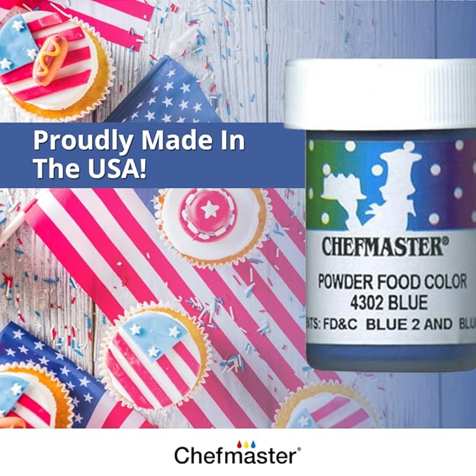 Chefmaster Orange Dry Powder Candy Color | Vibrant Shades | Chocolate, Macarons, Fondant | Decorating | Professional-Grade Dye | Easy-to-Use | Manufactured in USA | 3 grams