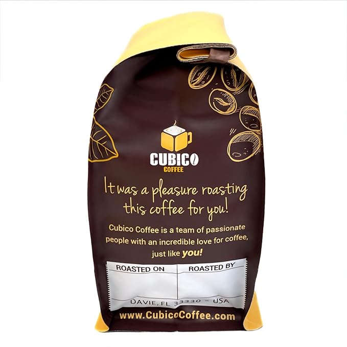 El Salvador Coffee, Whole Bean Coffee, Premium Salvadoran Single Origin Fresh Roasted Coffee Beans | Cubico Coffee | 12 Ounce Bag