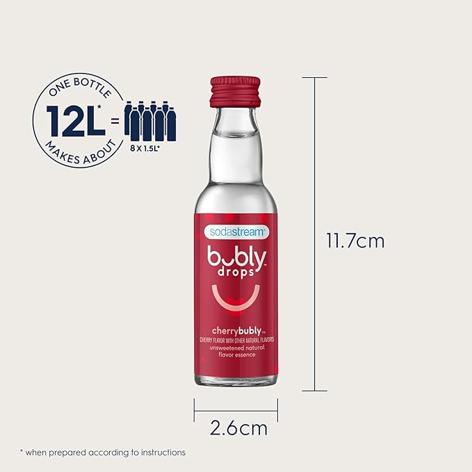 SodaStream bubly Drops, Strawberry, 1.36 Fl Oz (Pack of 3)