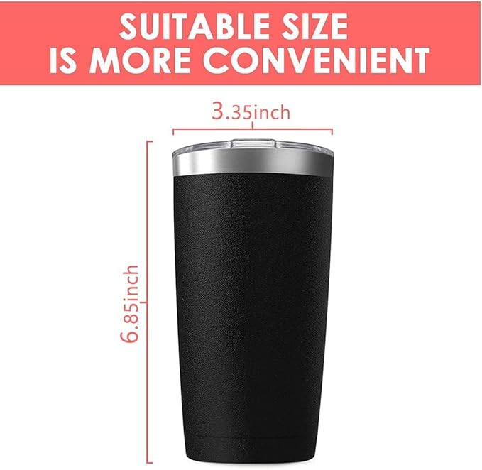 12Pack 20oz Tumbler Vacuum Insulated Travel Mug with Lids, Stainless Steel Double Wall Bulk Cup for Home, Office, Outdoor Suitable for Vehicle Cup Holders （Assorted Colors）
