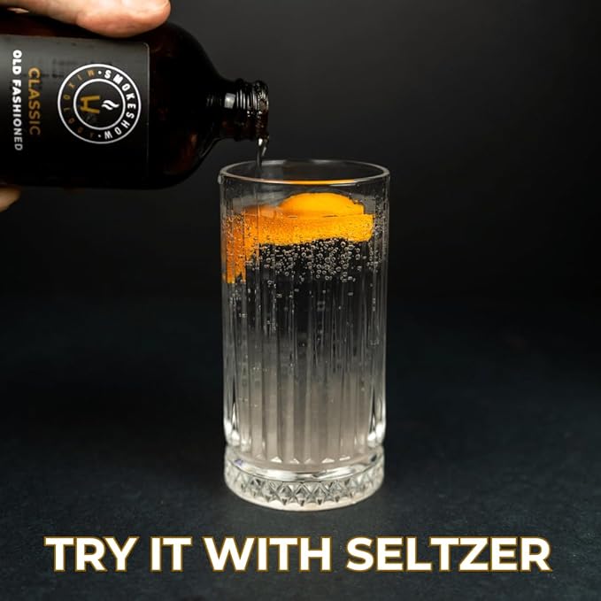 Smokeshow Cocktail Syrup - 64 Servings (16 oz, Classic Old Fashioned)